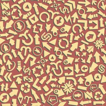 Arrows. Seamless pattern. Vector illustration Illustrazione stock