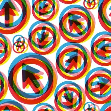 Arrows. Seamless pattern. Vector illustration Illustrazione stock