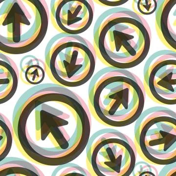 Arrows. Seamless pattern. Vector illustration Stock Illustration