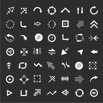 Arrows set Stock Illustration