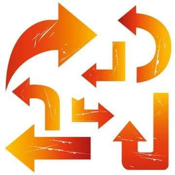 Arrows set Stock Illustration