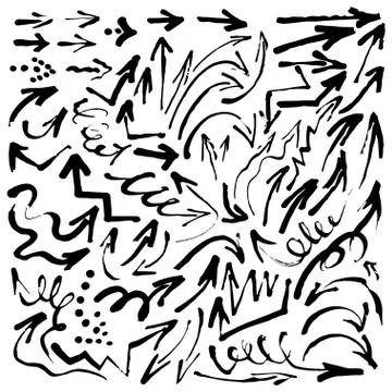 Arrows set. Stock Illustration