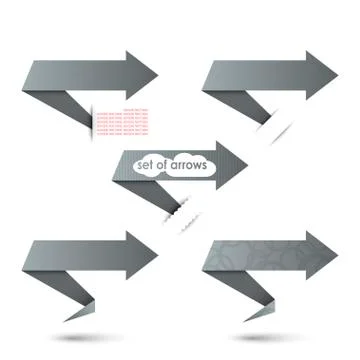 Arrows set Stock Illustration