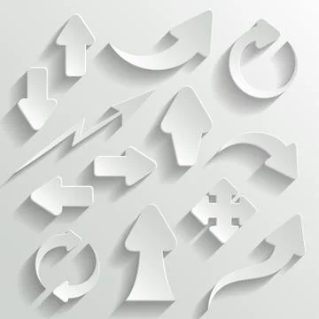 Arrows set Stock Illustration