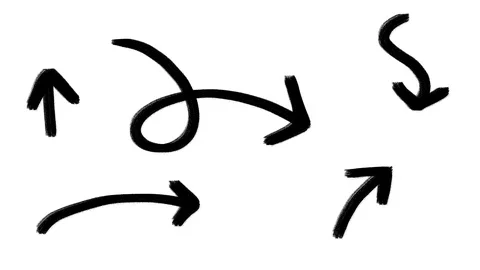 Arrows Set Scribble Doodle Hand Drawn Animation Cartoon Stock Footage 101908202