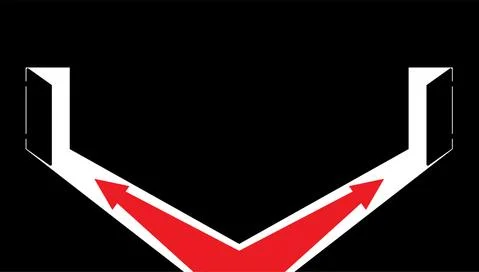 Arrows showing the direction. Stock Illustration