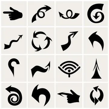 Arrows signs Illustrazione stock