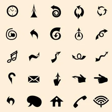 Arrows signs. Illustrazione stock