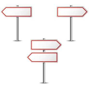Arrows signs on a white background Stock Illustration