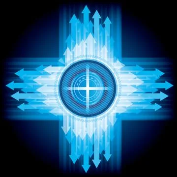 Arrows speed background.Abstract background concept design. Illustrazione stock