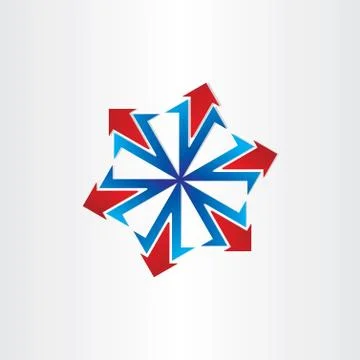 Arrows spread out icon Illustrazione stock