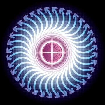 Arrows symbol background.Abstract background concept design. Illustrazione stock