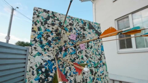 Arrows in the target Stock-Footage 114576559