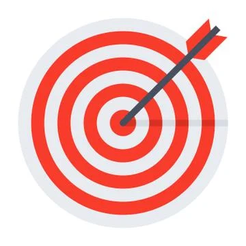 Arrows in target Stock Illustration