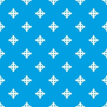 Arrows target pattern seamless blue Illustrazione stock