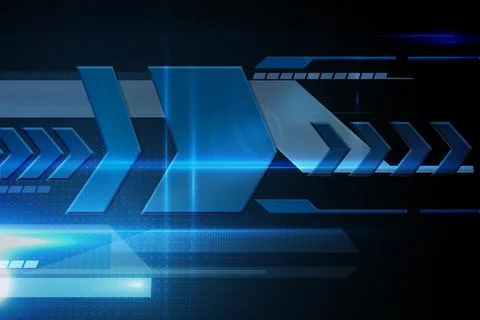 Arrows on technical background Stock Illustration