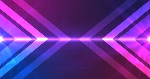 Arrows technology digital hud creative bg. Display interface moving arrow f.. Stockillustratie