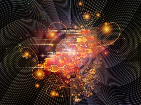 Arrows of Technology Stock Illustration