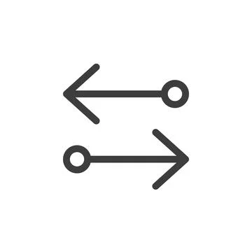 Arrows transfer left and right icon Stock Illustration