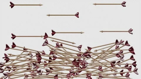 Arrows Transition Transparent Stock Footage 301167214