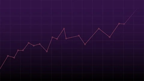 Arrows-tricolors-line-chart-up-grid-4K Stockbeeldmateriaal 274296380