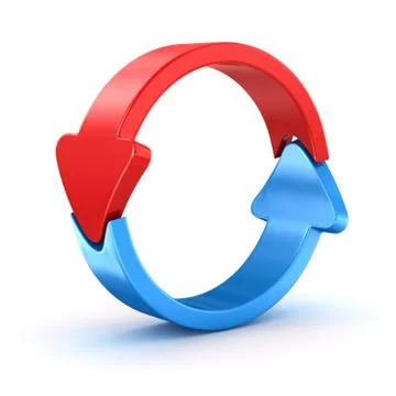 Arrows turning Stock Illustration