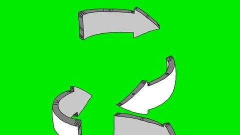 Arrows twirling and rounding. Video stock 102318638
