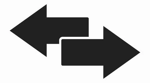 Arrows Vector Icon. Illustrazione stock