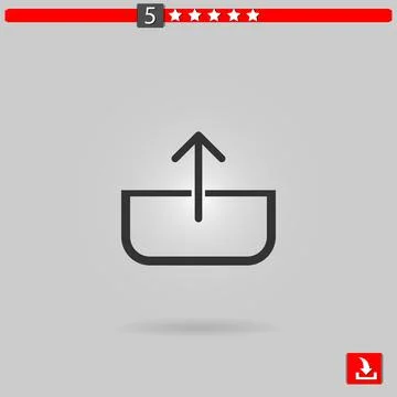 Arrows vector icon Stock Illustration