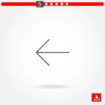 Arrows vector icon Stock Illustration