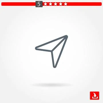 Arrows vector icon Stock Illustration