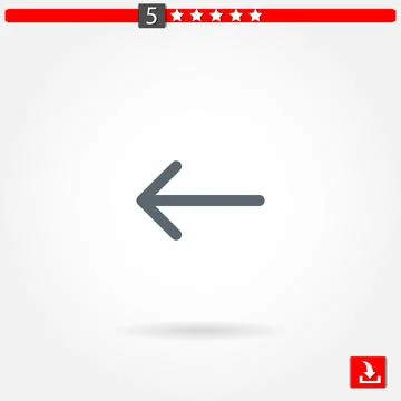 Arrows vector icon Stock Illustration