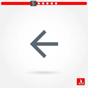 Arrows vector icon Stock Illustration