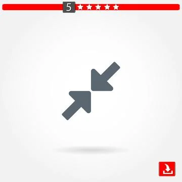 Arrows vector icon Illustrazione stock
