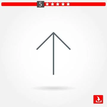 Arrows vector icon Stock Illustration