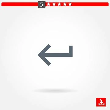 Arrows vector icon Stock Illustration