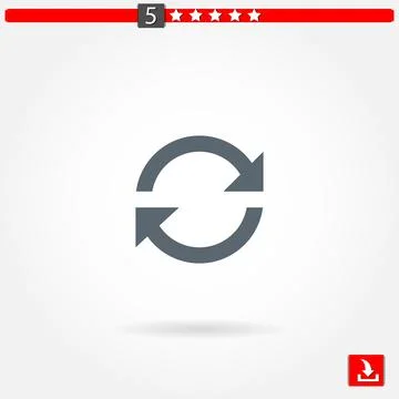 Arrows vector icon Stock Illustration