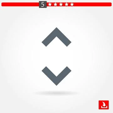 Arrows vector icon Stock Illustration