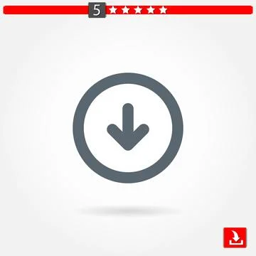 Arrows vector icon Illustrazione stock