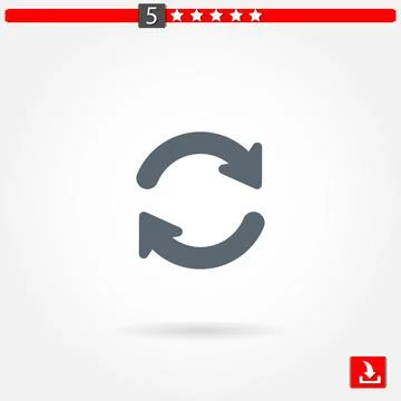 Arrows vector icon Stock Illustration