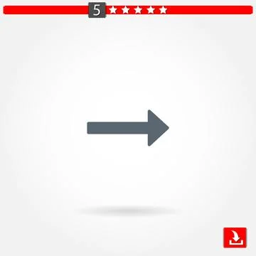 Arrows vector icon Stock Illustration