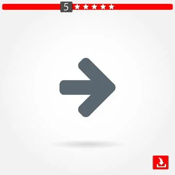 Arrows vector icon Stock Illustration