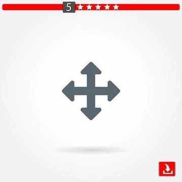 Arrows vector icon Stock Illustration