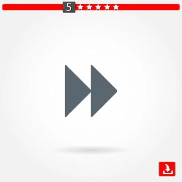 Arrows vector icon Stock Illustration