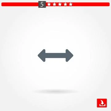 Arrows vector icon Stock Illustration