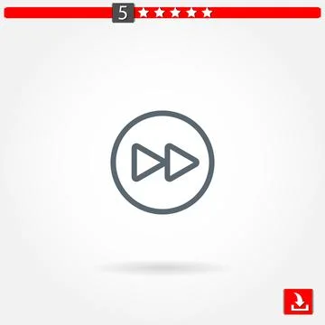 Arrows vector icon Illustrazione stock