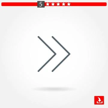Arrows vector icon Stock Illustration