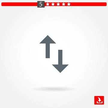 Arrows vector icon Stock Illustration