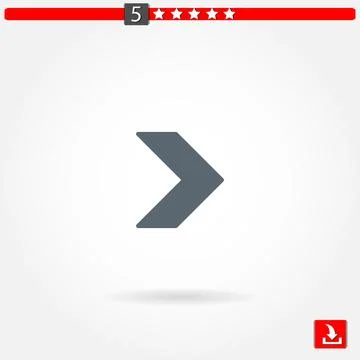 Arrows vector icon Stock Illustration