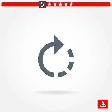 Arrows vector icon Stock Illustration